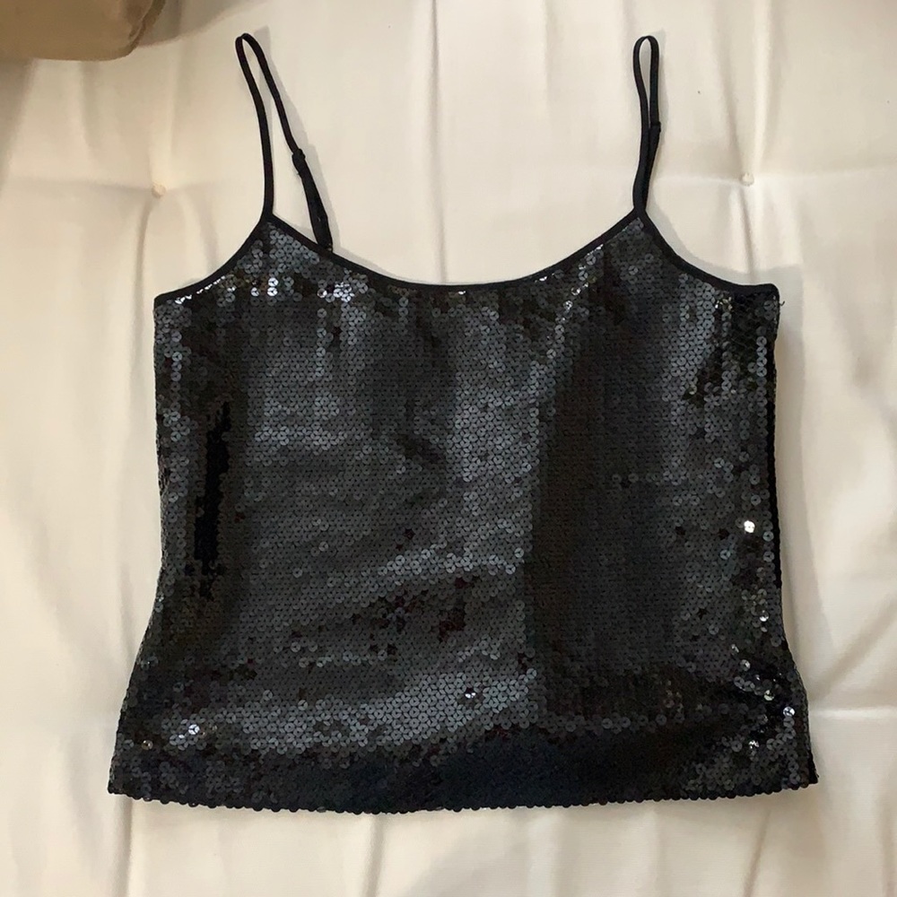 Sequin and Silk Top